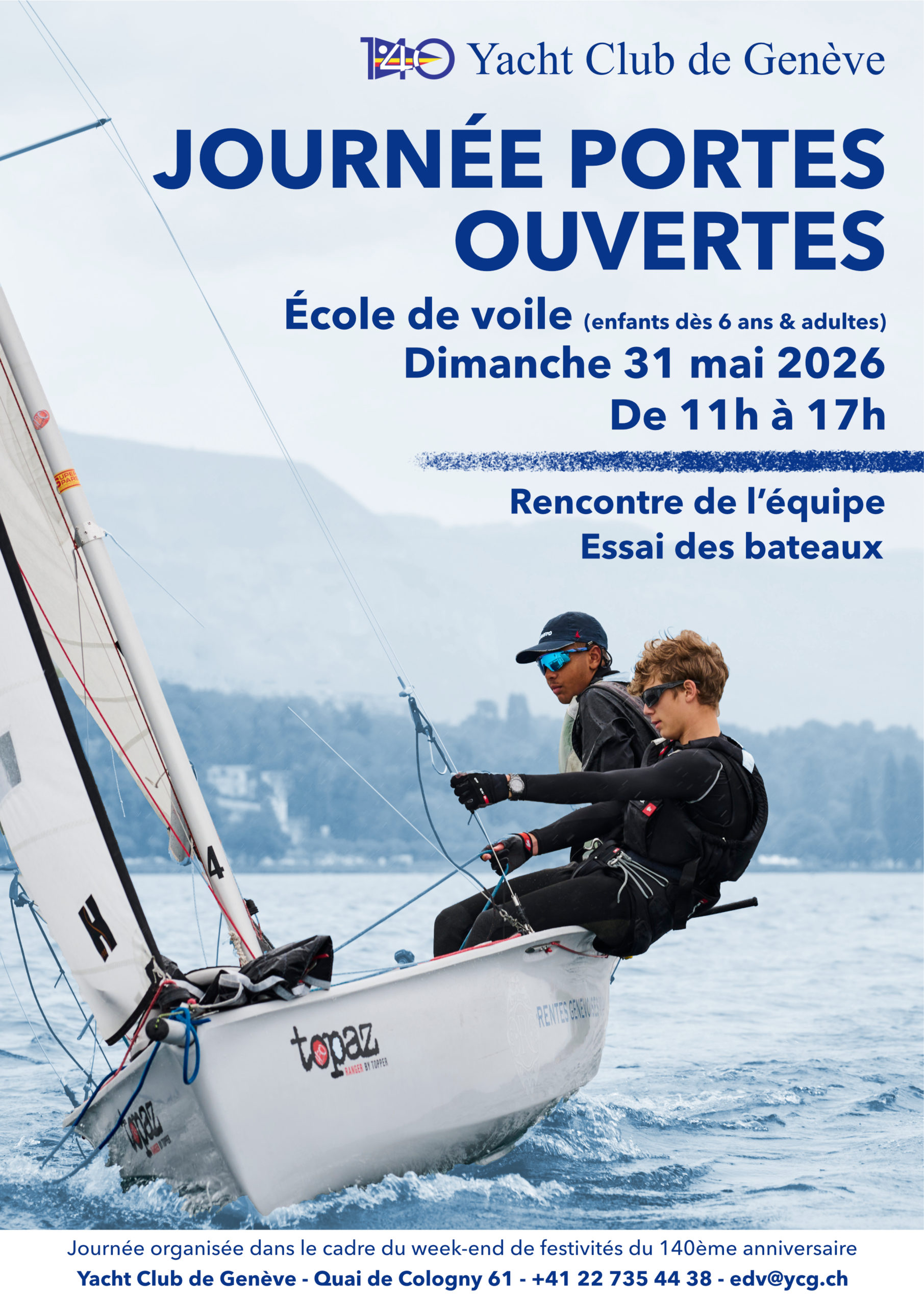 Optimist du Yacht Club de Genève
